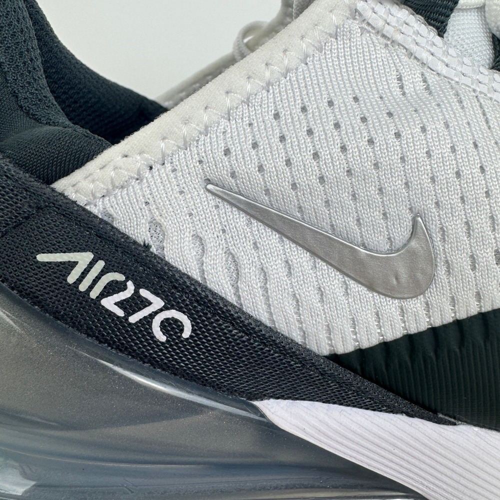 Nike Air Max 270 White Black Silver Running Shoes DQ7652-100 Women Size 8 NEW - Picture 13 of 16
